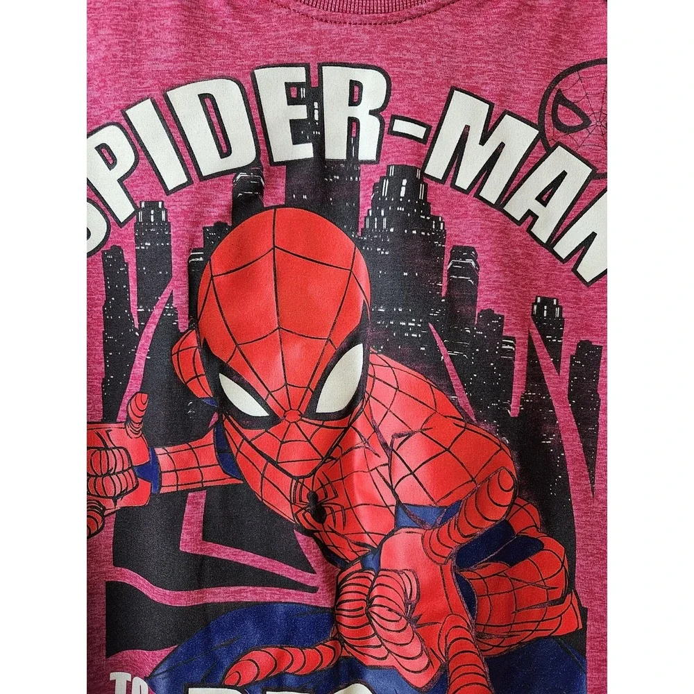 Marvel Spider-Man Kids T-Shirt Size 4 Red Graphic‎ Tee 